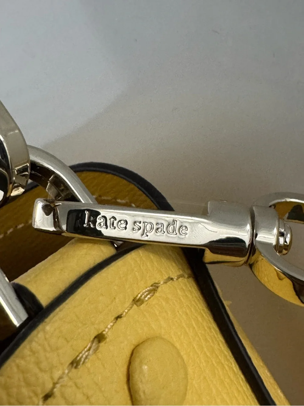 kate spade Yellow Pebbled Leather Shoulder Bag